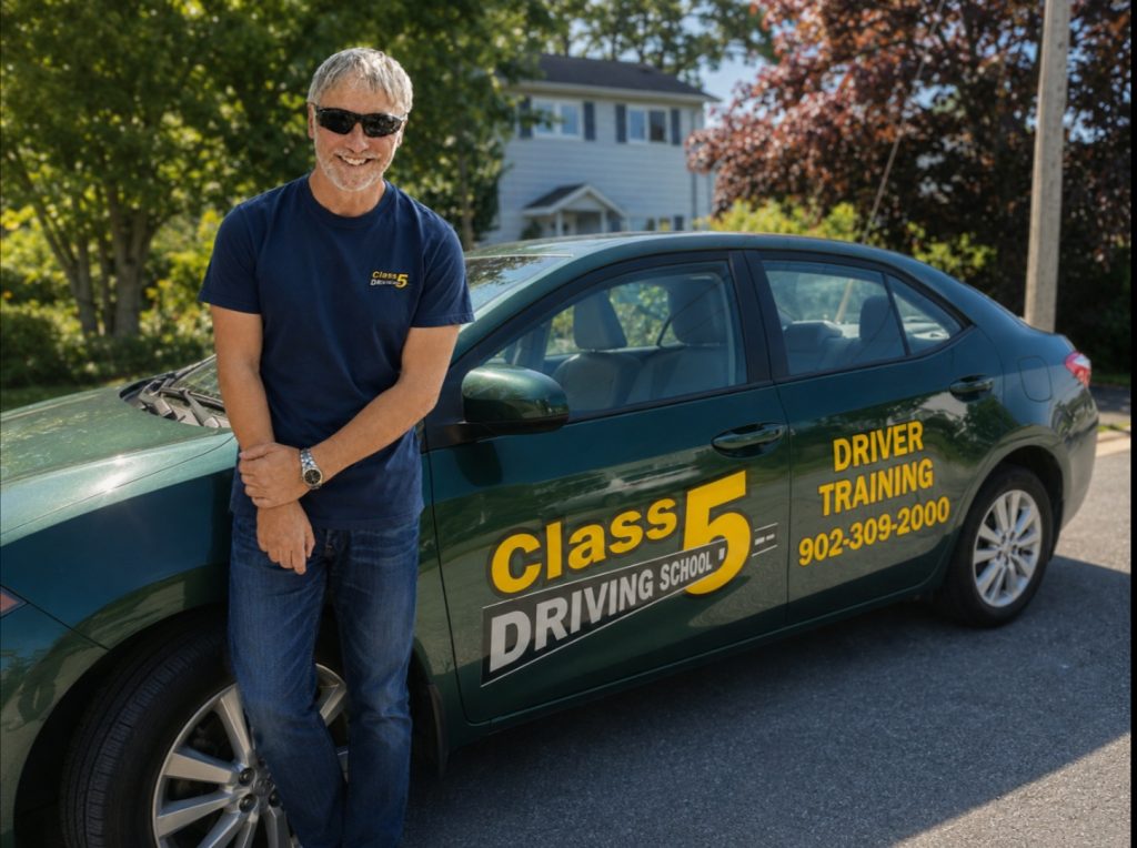 class-5-licence-driving-school-instructor-with-car